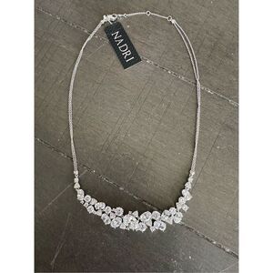 Nadri multi stone statement super sparkly cubic zirconia necklace